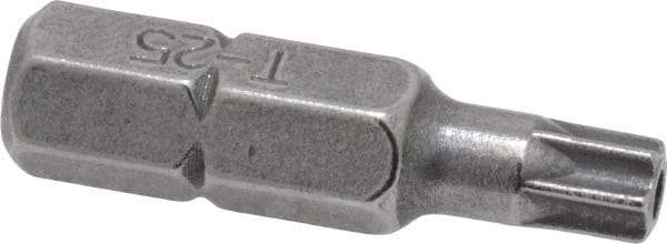 Value Collection - Tamper Resistant Torx Screwdriver Bit - 1" OAL - Apex Tool & Supply