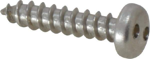 Made in USA - #8 Pan Head Spanner Sheet Metal Screw - Stainless Steel, 3/4" Length Under Head, Grade 18-8 - Apex Tool & Supply