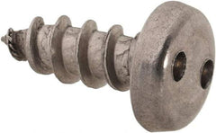 Made in USA - #10 Pan Head Spanner Sheet Metal Screw - Stainless Steel, 1/2" Length Under Head, Grade 18-8 - Apex Tool & Supply