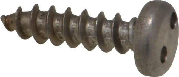 Made in USA - #10 Pan Head Spanner Sheet Metal Screw - Stainless Steel, 3/4" Length Under Head, Grade 18-8 - Apex Tool & Supply
