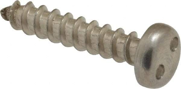 Made in USA - #10 Pan Head Spanner Sheet Metal Screw - Stainless Steel, 1" Length Under Head, Grade 18-8 - Apex Tool & Supply