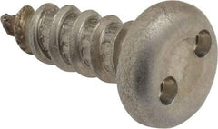 Made in USA - #14 Pan Head Spanner Sheet Metal Screw - Stainless Steel, 3/4" Length Under Head, Grade 18-8 - Apex Tool & Supply