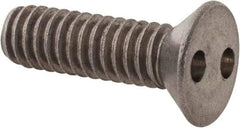 Made in USA - #12-24 UNC, 3/4" OAL Spanner Drive Machine Screw - Flat Head, Grade 18-8 Stainless Steel, Uncoated, Without Washer - Apex Tool & Supply