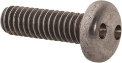 Made in USA - #12-24 UNC, 3/4" OAL Spanner Drive Machine Screw - Pan Head, Grade 18-8 Stainless Steel, Uncoated, Without Washer - Apex Tool & Supply
