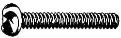 Made in USA - #6-32 UNC, 1/2" Length Under Head One Way Drive Machine Screw - Round Head, Grade 18-8 Stainless Steel, Uncoated, Without Washer - Apex Tool & Supply