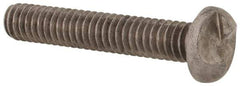 Made in USA - 1/4-20 UNC, 1-1/2" Length Under Head One Way Drive Machine Screw - Round Head, Grade 18-8 Stainless Steel, Uncoated, Without Washer - Apex Tool & Supply