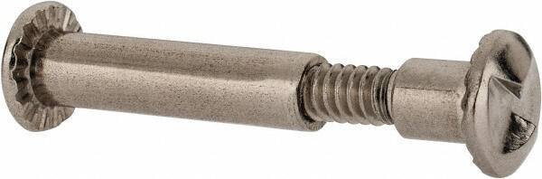Value Collection - #10-24 Thread Screw & Barrel, Truss Head, One Way Drive, Stainless Steel Sex Bolt & Binding Post - 3/4" Length Under Head, 1" Long Barrel, Grade 18-8 - Apex Tool & Supply