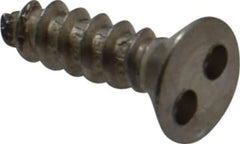 Made in USA - #6 Flat Head Spanner Sheet Metal Screw - Stainless Steel, 1/2" OAL, Grade 18-8 - Apex Tool & Supply