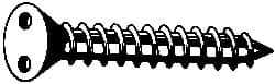 Made in USA - #10 Flat Head Spanner Sheet Metal Screw - Stainless Steel, 3/4" OAL, Grade 18-8 - Apex Tool & Supply