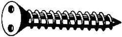 Made in USA - #10 Flat Head Spanner Sheet Metal Screw - Stainless Steel, 3/4" OAL, Grade 18-8 - Apex Tool & Supply