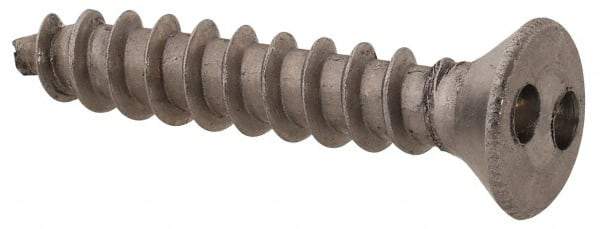 Made in USA - #6 Flat Head Spanner Sheet Metal Screw - Stainless Steel, 3/4" OAL, Grade 18-8 - Apex Tool & Supply