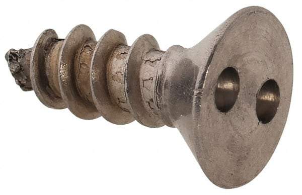 Made in USA - #8 Flat Head Spanner Sheet Metal Screw - Stainless Steel, 1/2" OAL, Grade 18-8 - Apex Tool & Supply