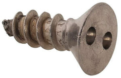 Made in USA - #8 Flat Head Spanner Sheet Metal Screw - Stainless Steel, 1/2" OAL, Grade 18-8 - Apex Tool & Supply