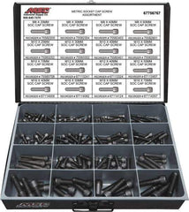 Value Collection - 168 Piece Alloy Steel Socket Head Cap Screws - M8 to M16 Thread - Apex Tool & Supply