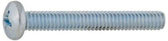 Value Collection - 1/4-20 UNC, 1-1/4" Length Under Head Phillips Drive Machine Screw - Pan Head, Grade 2 Steel, Without Washer - Apex Tool & Supply
