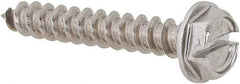 Value Collection - #10 Hex Washer Head Slotted Sheet Metal Screw - Stainless Steel, 1-1/4" Length Under Head, Grade 18-8 - Apex Tool & Supply