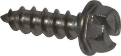 Value Collection - #12 Hex Washer Head Slotted Sheet Metal Screw - Stainless Steel, 3/4" Length Under Head, Grade 18-8 - Apex Tool & Supply