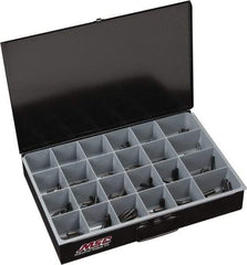 Value Collection - 755 Piece, 1/16 to 3/8" Pin Diam, Spring Pin Assortment - 1/2 to 2" Long, Grade 2 Steel - Apex Tool & Supply