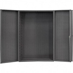 Durham - Locking Storage Cabinet - Steel, 48" Wide x 25" Deep x 72" High, Gray - Apex Tool & Supply