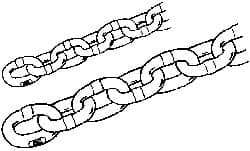 Peerless Chain - 7/8" Welded Alloy Chain - 34,200 Lb Capacity, Grade 80, Alloy Steel, Black Finish - Apex Tool & Supply
