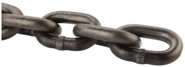 Peerless Chain - 1/2" Welded High Test Chain - 9,200 Lb Capacity, Grade 43, Carbon Steel, Standard Finish - Apex Tool & Supply