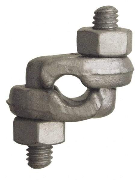 Value Collection - 9/16, 5/8" Wire Rope Double Saddle Clip - Forged Steel - Apex Tool & Supply