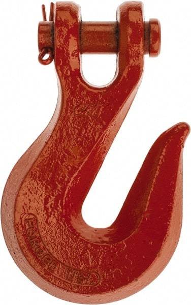 CM - 5/8 Inch Chain Diameter, Grade 80 Clevis Hook - 18,100 Lbs. Load Capacity, 3/04 Inch Inside Diameter, 3/4 Inch Pin Diameter, 3/4 Inch Hook Throat, 4-5/16 Inch Hook Width - Apex Tool & Supply
