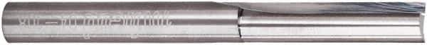 Freud - 1/4" Diam, 1/4" Shank Diam, 1" Length of Cut, 2 Flute Double Edge Straight Router Bit - 2-1/2" Overall Length, Solid Carbide - Apex Tool & Supply
