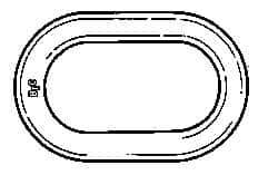 Peerless Chain - Alloy Steel Oblong Assembly - 1-1/2 Inch Diameter, 49,000 Lbs. Load Limit - Apex Tool & Supply