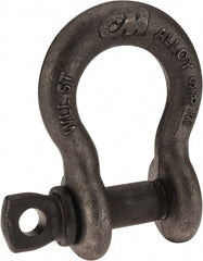 CM - 5/8 Inch Nominal Chain Size, 5 Ton Alloy Steel Screw Pin Anchor Shackle - Apex Tool & Supply