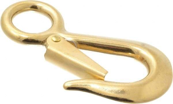 Value Collection - 4-1/8" Long Snap Hook - Solid Brass with 5/8" Snap Opening - Apex Tool & Supply