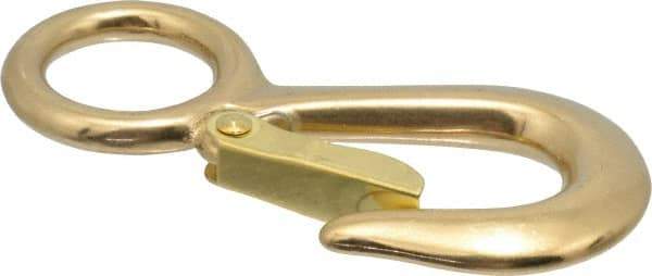 Value Collection - 4-3/4" Long Snap Hook - Solid Brass with 3/4" Snap Opening - Apex Tool & Supply