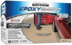 Rust-Oleum - 2 Gal (2) One Gallon Cans Gloss Dunes Tan 2 Part Epoxy Floor Coating - <250 g/L VOC Content - Apex Tool & Supply