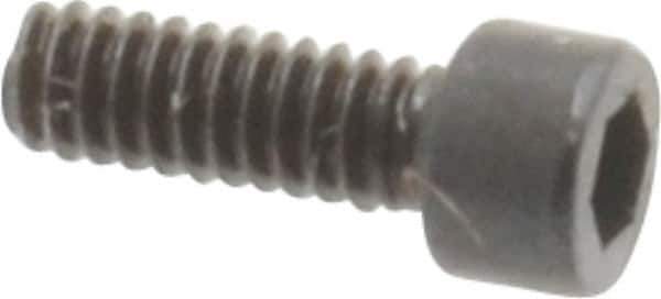 Unbrako - #0-80 UNF Hex Socket Drive, Socket Cap Screw - Alloy Steel, Black Oxide Finish, 3/16" Length Under Head - Apex Tool & Supply