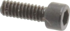 Unbrako - #0-80 UNF Hex Socket Drive, Socket Cap Screw - Alloy Steel, Black Oxide Finish, 3/16" Length Under Head - Apex Tool & Supply
