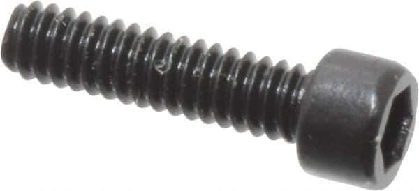 Unbrako - #0-80 UNF Hex Socket Drive, Socket Cap Screw - Alloy Steel, Black Oxide Finish, 1/4" Length Under Head - Apex Tool & Supply
