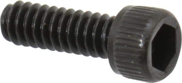 Unbrako - #2-56 UNC Hex Socket Drive, Socket Cap Screw - Alloy Steel, Black Oxide Finish, 1/4" Length Under Head - Apex Tool & Supply
