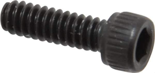 Unbrako - #4-40 UNC Hex Socket Drive, Socket Cap Screw - Alloy Steel, Black Oxide Finish, 3/8" Length Under Head - Apex Tool & Supply