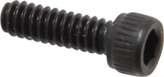 Unbrako - #4-40 UNC Hex Socket Drive, Socket Cap Screw - Alloy Steel, Black Oxide Finish, 3/8" Length Under Head - Apex Tool & Supply