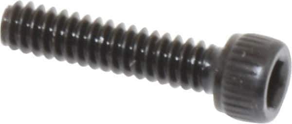 Unbrako - #4-40 UNC Hex Socket Drive, Socket Cap Screw - Alloy Steel, Black Oxide Finish, 1/2" Length Under Head - Apex Tool & Supply