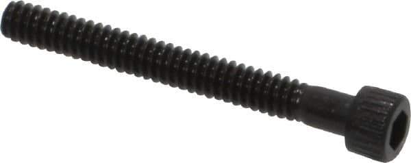 Unbrako - #4-40 UNC Hex Socket Drive, Socket Cap Screw - Alloy Steel, Black Oxide Finish, 1" Length Under Head - Apex Tool & Supply