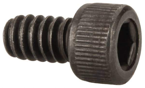 Unbrako - #6-32 UNC Hex Socket Drive, Socket Cap Screw - Alloy Steel, Black Oxide Finish, 1/4" Length Under Head - Apex Tool & Supply