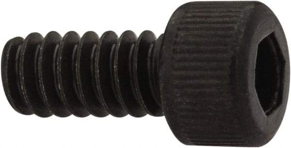 Unbrako - #6-32 UNC Hex Socket Drive, Socket Cap Screw - Alloy Steel, Black Oxide Finish, 5/16" Length Under Head - Apex Tool & Supply