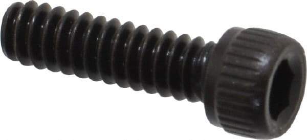 Unbrako - #6-32 UNC Hex Socket Drive, Socket Cap Screw - Alloy Steel, Black Oxide Finish, 1/2" Length Under Head - Apex Tool & Supply