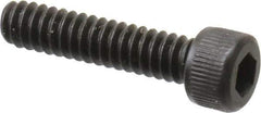 Unbrako - #6-32 UNC Hex Socket Drive, Socket Cap Screw - Alloy Steel, Black Oxide Finish, 5/8" Length Under Head - Apex Tool & Supply