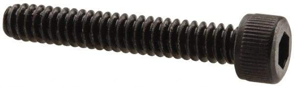 Unbrako - #6-32 UNC Hex Socket Drive, Socket Cap Screw - Alloy Steel, Black Oxide Finish, 7/8" Length Under Head - Apex Tool & Supply