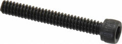 Unbrako - #6-32 UNC Hex Socket Drive, Socket Cap Screw - Alloy Steel, Black Oxide Finish, 1" Length Under Head - Apex Tool & Supply
