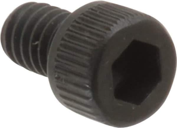 Unbrako - #8-32 UNC Hex Socket Drive, Socket Cap Screw - Alloy Steel, Black Oxide Finish, 1/4" Length Under Head - Apex Tool & Supply
