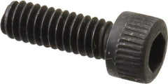 Unbrako - #8-32 UNC Hex Socket Drive, Socket Cap Screw - Alloy Steel, Black Oxide Finish, 1/2" Length Under Head - Apex Tool & Supply