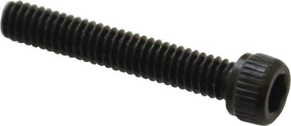 Unbrako - #8-32 UNC Hex Socket Drive, Socket Cap Screw - Alloy Steel, Black Oxide Finish, 1" Length Under Head - Apex Tool & Supply